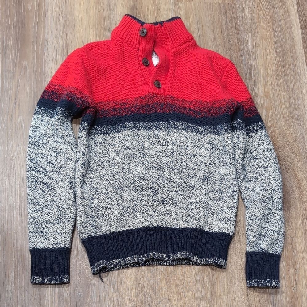 Gap Kids Sherpa Collar Holiday Sweater Sz M/8